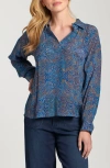 Apny Long Sleeve Shirt In Blue