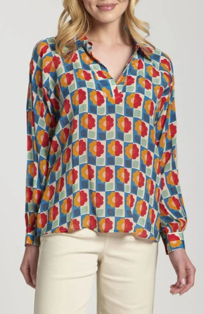 Apny Long Sleeve Shirt In Orange