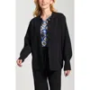 Apny Luxe Shacket In Black