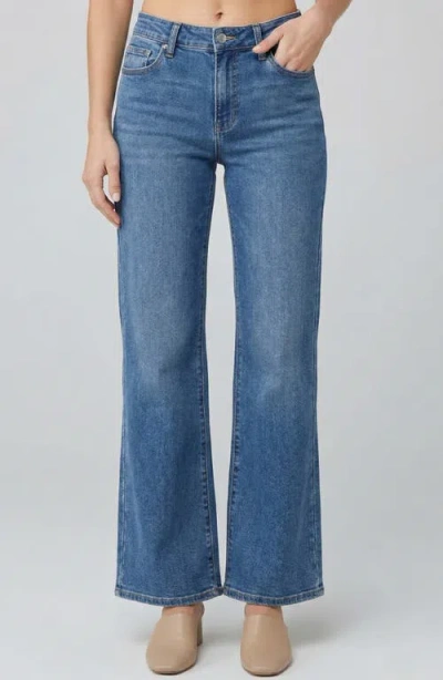 Apny Mini Bootcut Jeans In Blue
