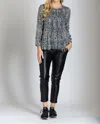 Apny Faux Leather Ankle Pants In Black