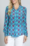 Apny Print Button-up Shirt In Multi