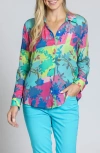 Apny Print Button-up Shirt In Multi