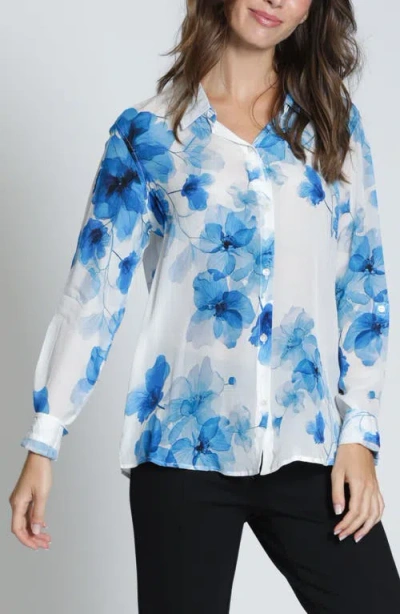 Apny Print Button-up Shirt In Multi