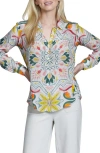 Apny Print Button-up Shirt In Multi