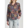 Apny Print Poplin Button-up Shirt In Multi