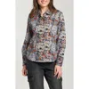 Apny Print Poplin Button-up Shirt In Multi
