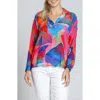 Apny Print Popover Top In Multi