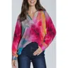 Apny Print Popover Top In Multi