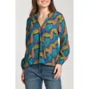 Apny Printed Top In Blue