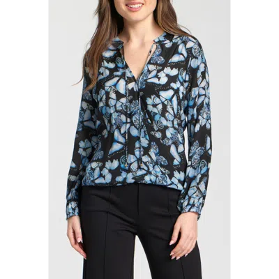 Apny Printed Top In Blue