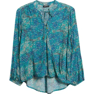 Apny Printed Top In Blue
