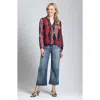Apny Printed Top In Red Multi