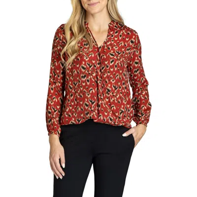 Apny Printed Top In Animal Print