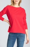 APNY RELAXED FIT LONG SLEEVE COTTON T-SHIRT