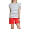 Apny Ruffle Sleeve T-shirt