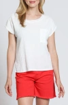 Apny Single Pocket Stretch Cotton Top
