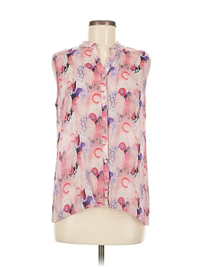 Pre-owned Apny Sleeveless Button Down Shirt In Pink