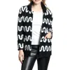 APNY APNY SQUIGGLE LINES COZY SWEATER COAT