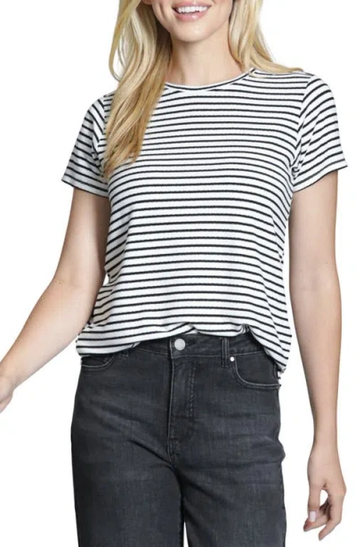 Apny Stripe Crewneck T-shirt In Multi