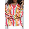 Apny Stripe Pullover Shirt In Multi