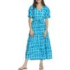 Apny Tiered Ruffle Maxi Dress In Multi