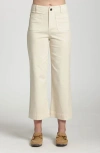 Apny Wide Leg Ankle Jeans In Neutral