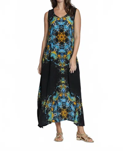 Apny Sleeveless Maxi Dress In Blue