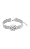 Apoa Abiya Swirl Pendant Choker Necklace In Silver