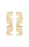 Apoa Darb Chain Drop Earrings In Gold