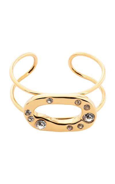 Apoa Zeynah Crystal Studded Bracelet In Gold