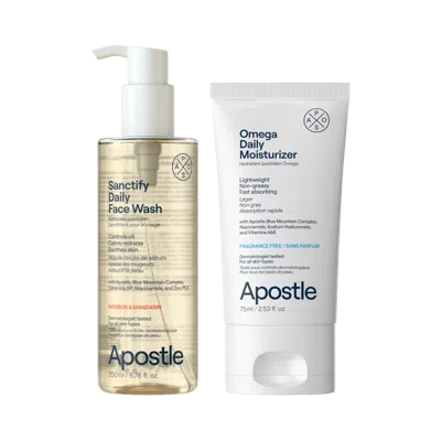 Apostle Sanctify Daily Face Wash And Omega Daily Moisturizer Duo