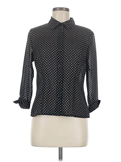 Pre-owned Apostrophe 3/4 Sleeve Blouse In Black