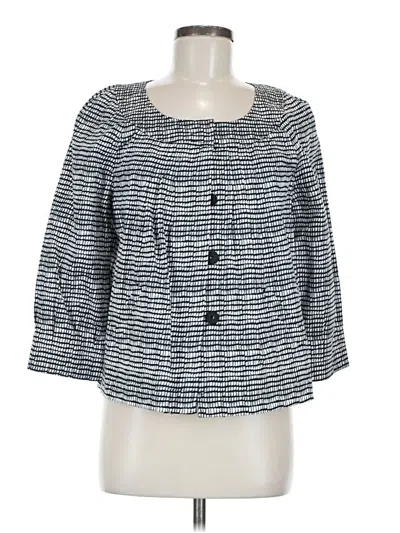 Pre-owned Apostrophe 3/4 Sleeve Blouse In Gray