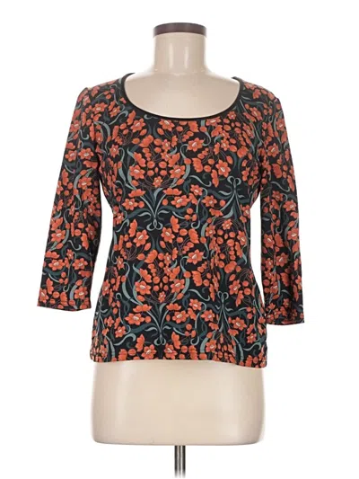 Pre-owned Apostrophe 3/4 Sleeve T-shirt In Orange