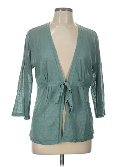 Pre-owned Apostrophe Cardigan Sweater In Green