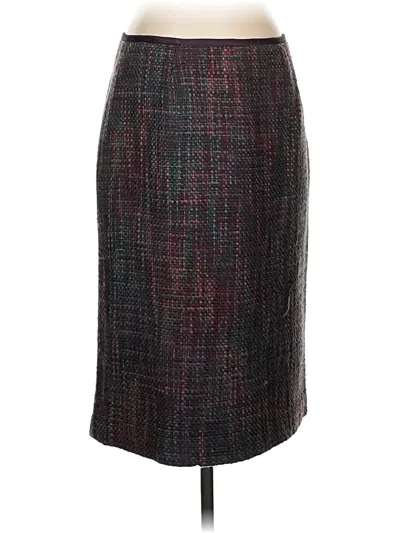 Pre-owned Apostrophe Formal Skirt In Burgundy
