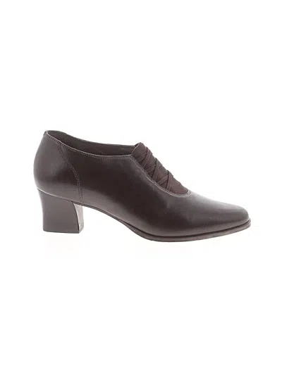 Pre-owned Apostrophe Heels In Burgundy
