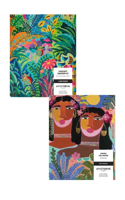 Apostrophe Puzzles Jungle Sol Sisters By Lily Sol And Fantasy Garden #7 Puzzles In Multi