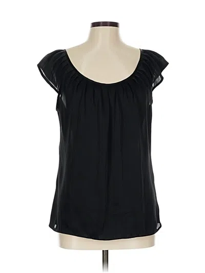 Pre-owned Apostrophe Short Sleeve Top Black Sweetheart Neckline Tops