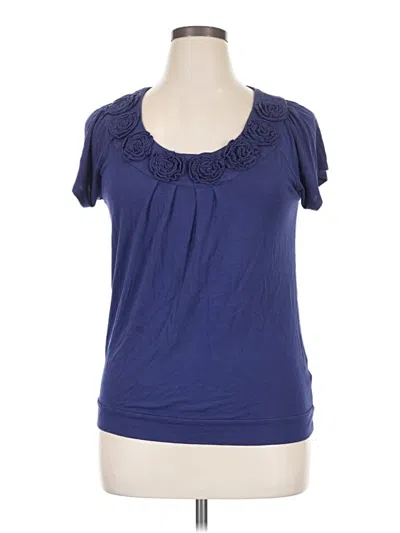 Pre-owned Apostrophe Short Sleeve T-shirt In Blue