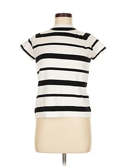 Pre-owned Apostrophe Short Sleeve Turtleneck In White