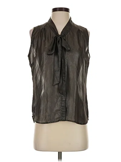 Pre-owned Apostrophe Sleeveless Blouse In Black