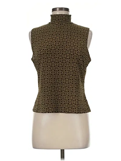 Pre-owned Apostrophe Sleeveless Blouse In Gold