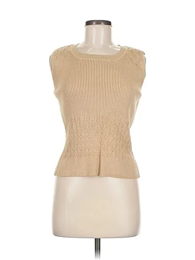 Pre-owned Apostrophe Sleeveless T-shirt In Brown