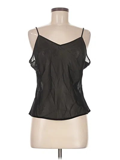 Pre-owned Apostrophe Sleeveless Top Black Halter Neckline Tops
