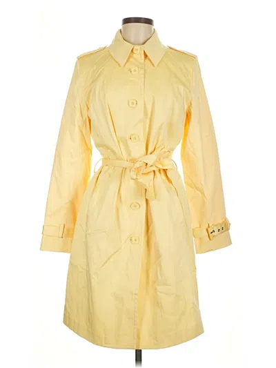 Pre-owned Apostrophe Trenchcoat In Yellow