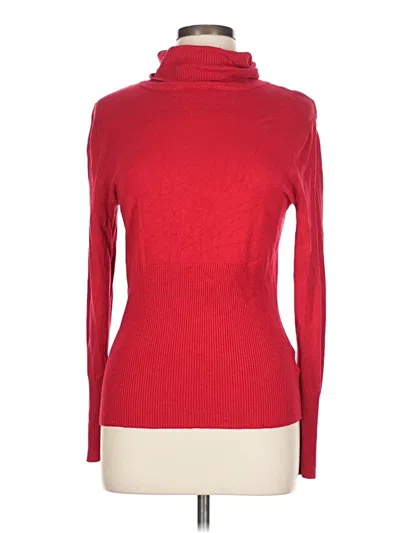 Pre-owned Apostrophe Turtleneck Sweater In Red