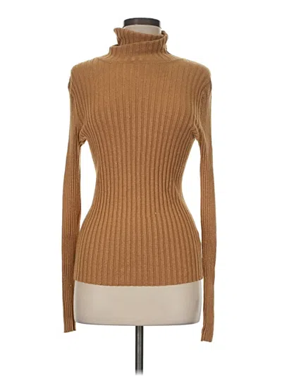 Pre-owned Apostrophe Turtleneck Sweater In Tan