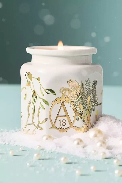 Apothecary 18 By Anthropologie Apothecary 18 Fresh Mistletoe & Moss Ceramic Candle